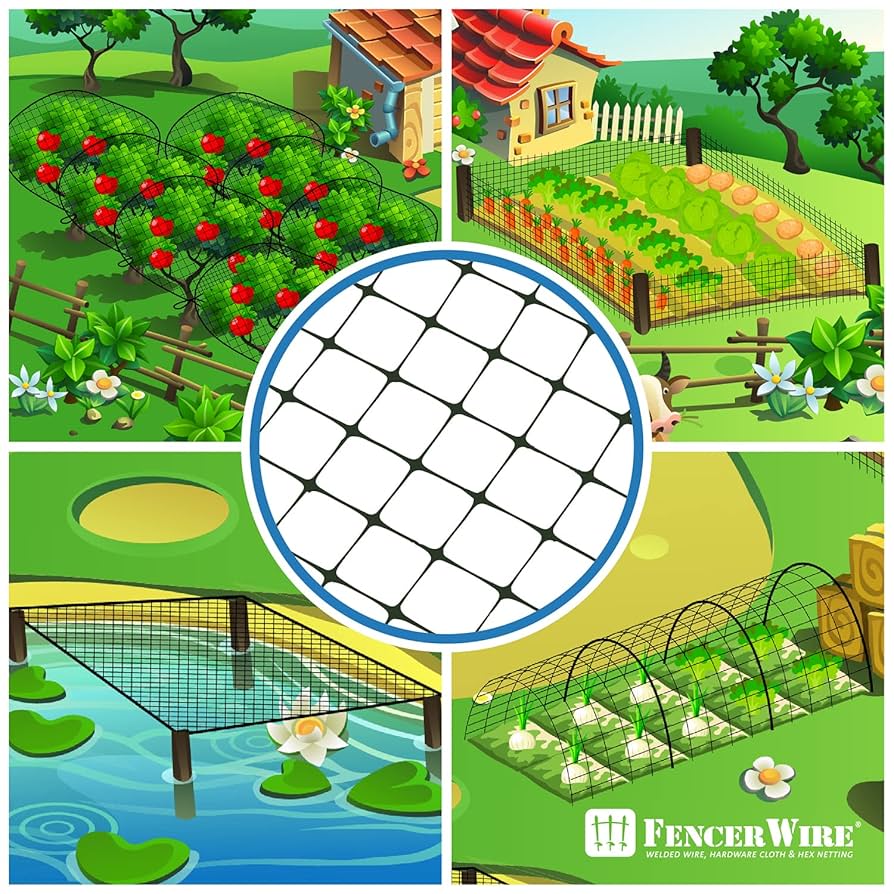 Amazon.com : Fencer Wire 7 ft. x 100 ft. Garden & Plant